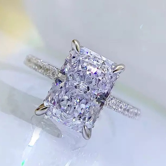 2ct Radiant Cut Ring - Picture 4 of 15